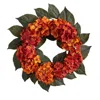 Homplanti 20" Autumn Hydrangea Artificial Wreath