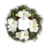 Homplanti 20" Cedar Amaryllis And Ruscus With Berries Wreath