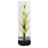 Homplanti 20" Mini Calla Lily In Cylinder Glass Vase