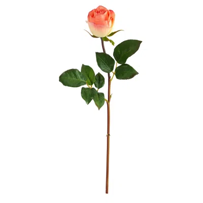 Homplanti 20" Rose Artificial Bud Flower (set Of 6)