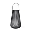 Homplanti 20" Vintage Black Metal Votive Tea Lantern Candle Holder