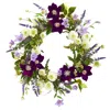 Homplanti 22" Mixed Floral Artificial Wreath