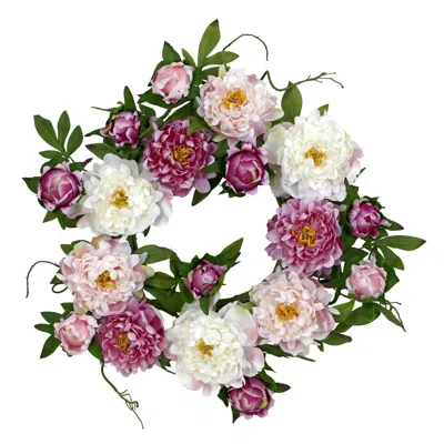 Homplanti 22" Peony Wreath