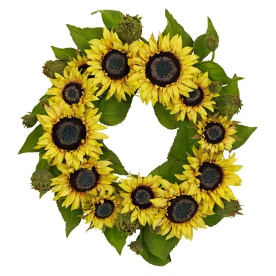 Homplanti 22" Sunflower Wreath
