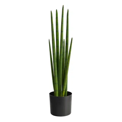 Homplanti 23" Sansevieria Snake Artificial Plant In Green
