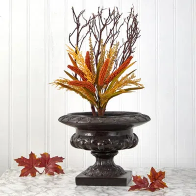 Homplanti 23" Sorghum Harvest Artificial Flower Bouquet (set Of 3)