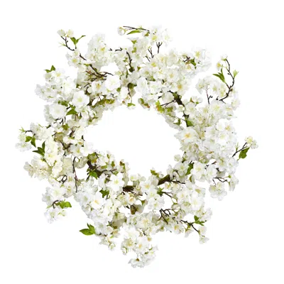 Homplanti 24" Cherry Blossom Wreath