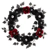 Homplanti 24" Eyeball Rose Halloween Artificial Wreath