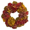 Homplanti 24" Fall Hydrangea Wreath