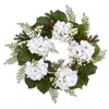 Homplanti 24" Gold Trimmed Hydrangea And Berry Wreath