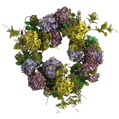 Homplanti 24" Mixed Hydrangea Wreath