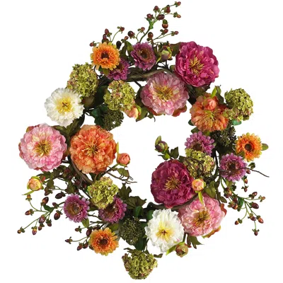 Homplanti 24" Peony Wreath