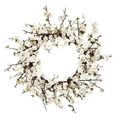 Homplanti 24" Plum Blossom Wreath