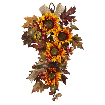 Homplanti 24" Sunflower/ Berry Teardrop