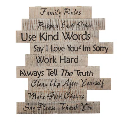 Homplanti 25" Farmhouse Wood Inspirational Wall Art Decor