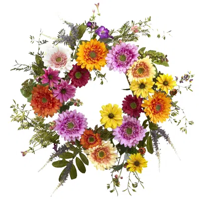 Homplanti 26" African Sunflower Wreath