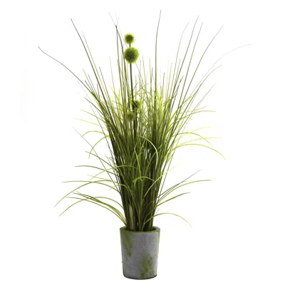 Homplanti 26" Grass & Dandelion W/cement Planter