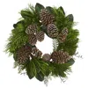 Homplanti 28" Pine Cone And Pine Wreath