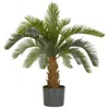 Homplanti 28" Plastic Cycas (foam Trunk) Tree W/16 Lvs