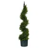 Homplanti 3' Cypress Spiral Topiary Artificial Tree