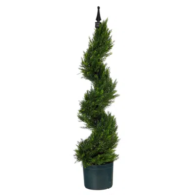 Homplanti 3' Cypress Spiral Topiary Artificial Tree