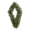 Homplanti 3' Diamond Wreath W/pinecones 50 Leds & 150 Branches