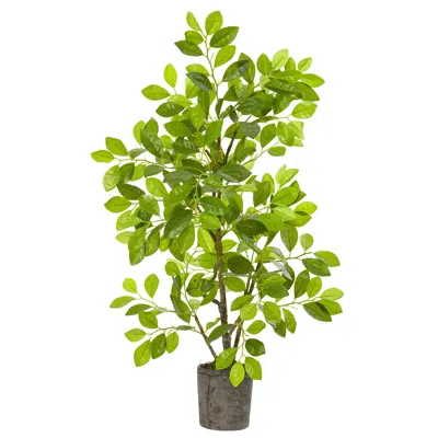 Homplanti 3' Ficus Artificial Tree In Planter