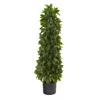 Homplanti 3' Sweet Bay Cone Topiary Artificial Tree