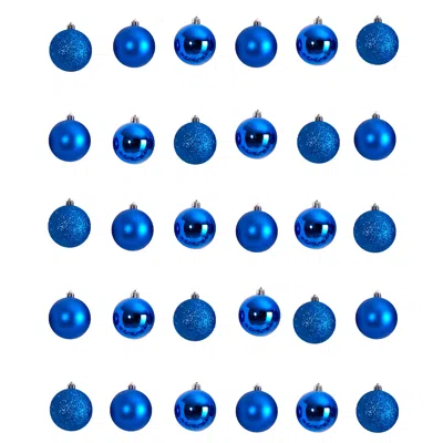 Homplanti 30 Count 2.5" Shatterproof Ornament Set W