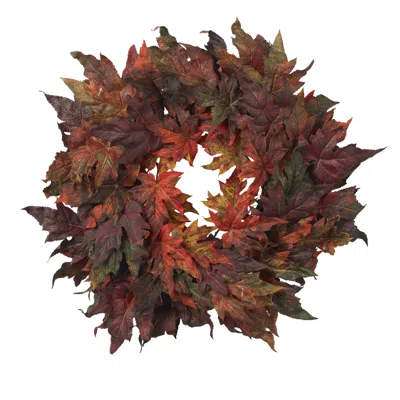 Homplanti 30" Maple Leaf Wreath In Multi