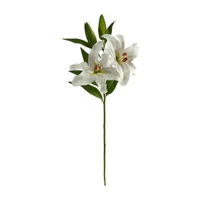 Homplanti 31" Ruburn Lily Artificial Flower (set Of 2)