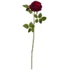 HOMPLANTI 33" ELEGANT RED LARGE ROSE ARTIFICIAL FLOWER (SET OF 6)