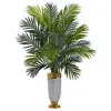Homplanti 34" Areca Palm Artificial Plant In Designer Planter