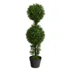 Homplanti 34" Boxwood Double Ball Topiary Artificial Tree