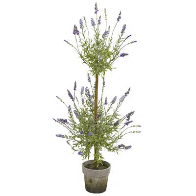 Homplanti 34" Lavander Topiary Artificial Tree