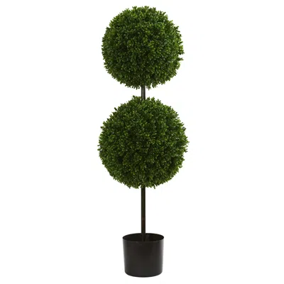 Homplanti 3.5' Boxwood Double Ball Topiary Uv Res (indoor/outdoor)