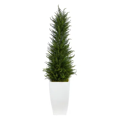 Homplanti 3.5' Cypress Tree In Planter Uv Resistant (indoor/outdoor)