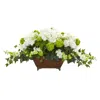 Homplanti 35" Hydrangea And Ivy Artificial Arrangement