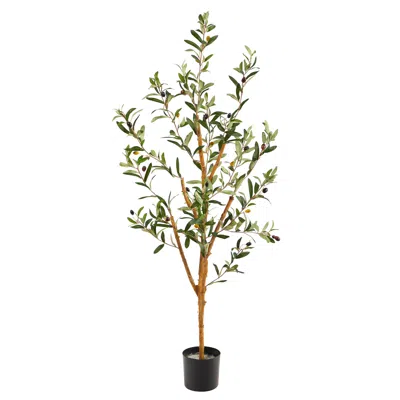 Homplanti 3.5' Olive Artificial Tree In Gray