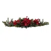 Homplanti 36" Poinsettia & Berry Centerpiece
