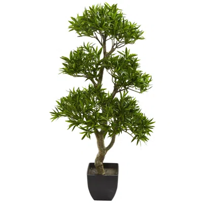 Homplanti 37" Bonsai Styled Podocarpus Artificial Tree