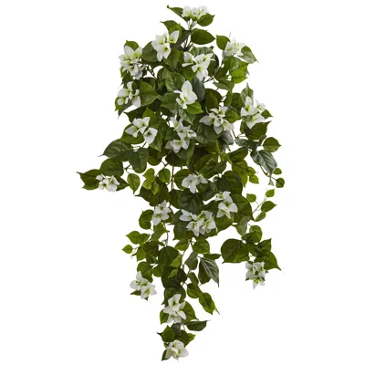 Homplanti 37" Bougainvillea Hanging Artificial Plant (set Of 2)