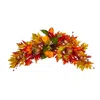 Homplanti 38" Autumn Maple Leaf Berry Artificial Swag