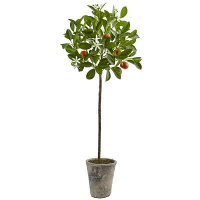 Homplanti 38'' Potted Orange Tree