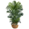 Homplanti 4' Areca Palm Tree In Boho Cotton Pot Uv (indoor/outdoor)