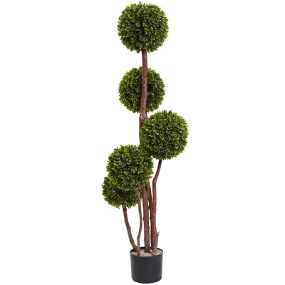 Homplanti 4' Boxwood Topiary (twotone Green) X 5 W/420 Lvs