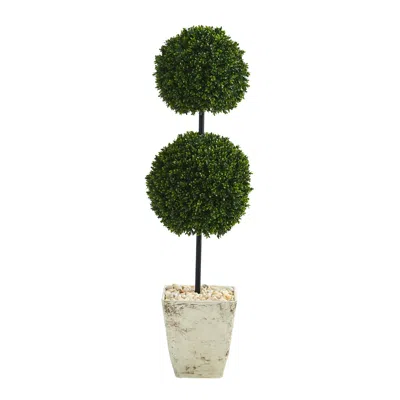 Homplanti 4' Boxwood Tree In Planter Uv Resistant (indoor/outdoor)