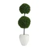 Homplanti 4' Boxwood Tree In Planter Uv Resistant (indoor/outdoor)