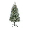 Homplanti 4' Brit Columbia Pine Xmas Tree W/100 Lights,cones, 228 Tips