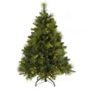 Homplanti 4' Carolina Pine Xmas Tree With 130 Leds 459 Tips & Cones
